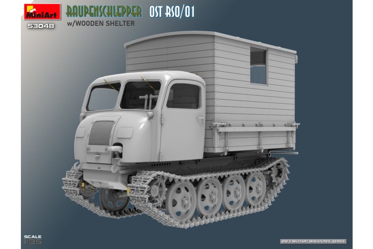1:35 MiniArt 53048 Raupenschlepper Ost RSO/01 met Houten Cabine &ndash; WWII Duits Rupsvoertuig - Min53048 3 - MIN53048