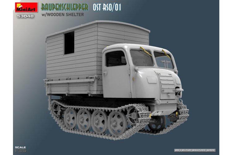 1:35 MiniArt 53048 Raupenschlepper Ost RSO/01 met Houten Cabine &ndash; WWII Duits Rupsvoertuig - Min53048 4 - MIN53048