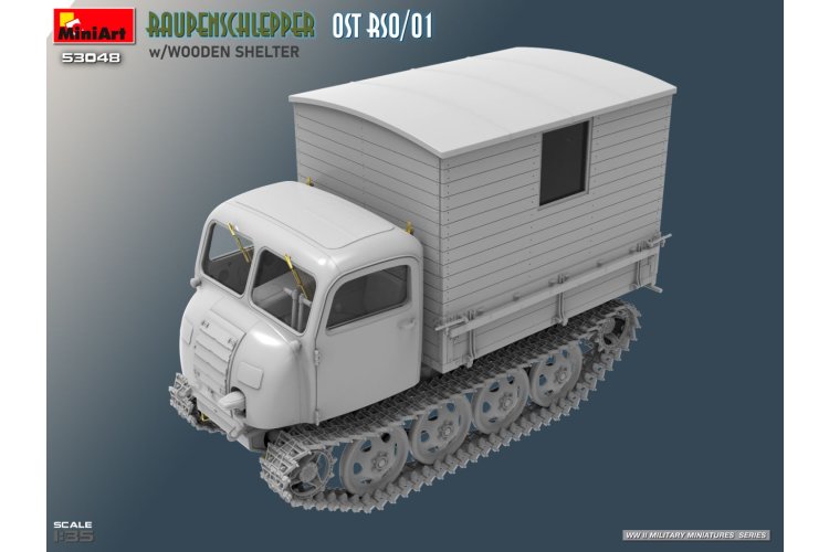 1:35 MiniArt 53048 Raupenschlepper Ost RSO/01 met Houten Cabine &ndash; WWII Duits Rupsvoertuig - Min53048 5 - MIN53048