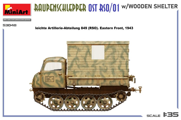 1:35 MiniArt 53048 Raupenschlepper Ost RSO/01 met Houten Cabine &ndash; WWII Duits Rupsvoertuig - Min53048 6 - MIN53048
