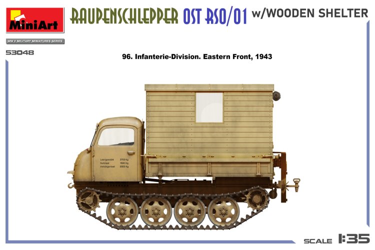 1:35 MiniArt 53048 Raupenschlepper Ost RSO/01 met Houten Cabine &ndash; WWII Duits Rupsvoertuig - Min53048 7 - MIN53048