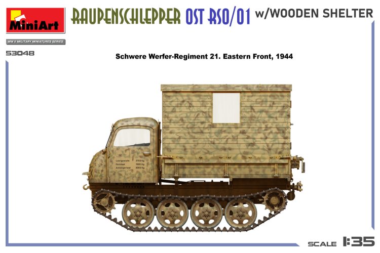 1:35 MiniArt 53048 Raupenschlepper Ost RSO/01 met Houten Cabine &ndash; WWII Duits Rupsvoertuig - Min53048 8 - MIN53048