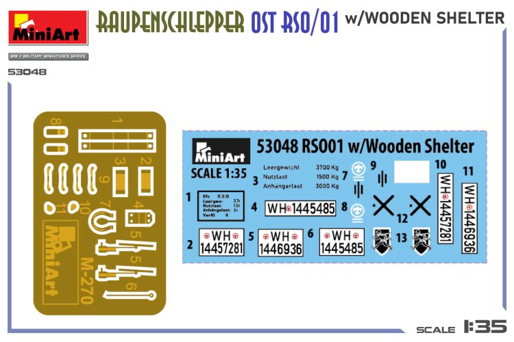 1:35 MiniArt 53048 Raupenschlepper Ost RSO/01 met Houten Cabine &ndash; WWII Duits Rupsvoertuig - Min53048 9 - MIN53048