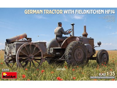 1:35 MiniArt 53049 Duitse Tractor met HF14 Veldkeuken WWII en 1 Figuur - Min53049 1 - MIN53049