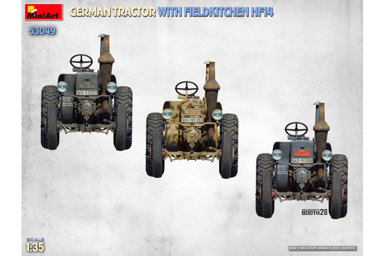 1:35 MiniArt 53049 Duitse Tractor met HF14 Veldkeuken WWII en 1 Figuur - Min53049 6 - MIN53049
