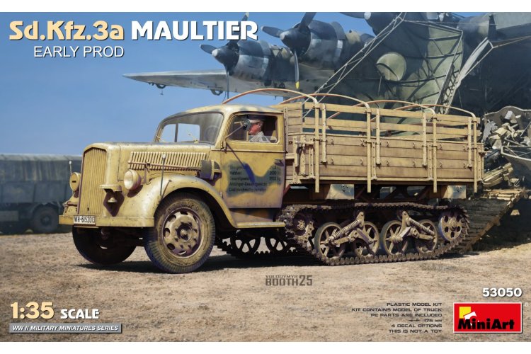 1:35 MiniArt 53050 Sd.Kfz.3a Maultier Early Production WWII - Duitse Halfrupsvrachtwagen - Min53050 1 - MIN53050