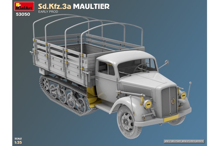 1:35 MiniArt 53050 Sd.Kfz.3a Maultier Early Production WWII - Duitse Halfrupsvrachtwagen - Min53050 2 - MIN53050