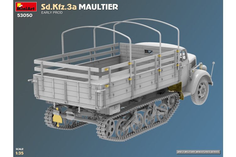 1:35 MiniArt 53050 Sd.Kfz.3a Maultier Early Production WWII - Duitse Halfrupsvrachtwagen - Min53050 4 - MIN53050