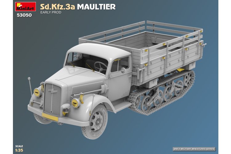 1:35 MiniArt 53050 Sd.Kfz.3a Maultier Early Production WWII - Duitse Halfrupsvrachtwagen - Min53050 5 - MIN53050