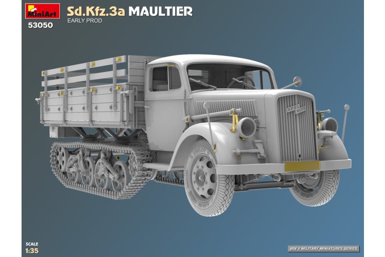 1:35 MiniArt 53050 Sd.Kfz.3a Maultier Early Production WWII - Duitse Halfrupsvrachtwagen - Min53050 6 - MIN53050
