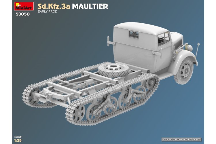 1:35 MiniArt 53050 Sd.Kfz.3a Maultier Early Production WWII - Duitse Halfrupsvrachtwagen - Min53050 7 - MIN53050