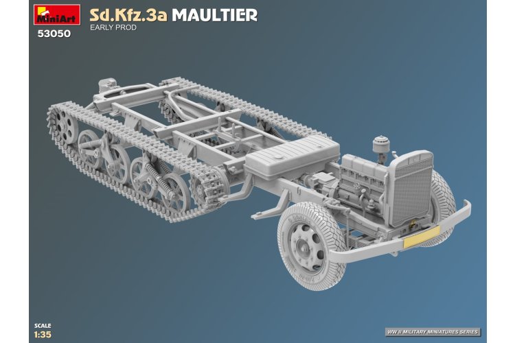 1:35 MiniArt 53050 Sd.Kfz.3a Maultier Early Production WWII - Duitse Halfrupsvrachtwagen - Min53050 8 - MIN53050