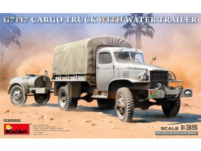 1:35 MiniArt 53066 Chevrolet G7117 - Cargo Truck met Watertanker - Amerikaanse Militaire Voertuig - Min53066 1 - MIN53066