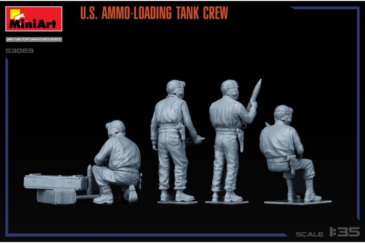 1:35 MiniArt 53069 Amerikaanse Tankbemanning bij Munitieladen WWII - 2nd Edition - 4 Figuren - Min53069 15 - MIN53069