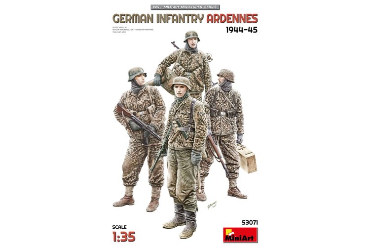 1:35 MiniArt 53071 German Infantrymen Ardennes 1944-45 WWII - 4 Figures - Min53071 1 - MIN53071