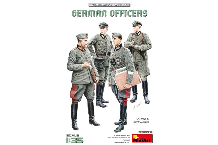 1:35 MiniArt 53074 Duitse Officieren WWII - 4 Figuren - Min53074 1 - MIN53074