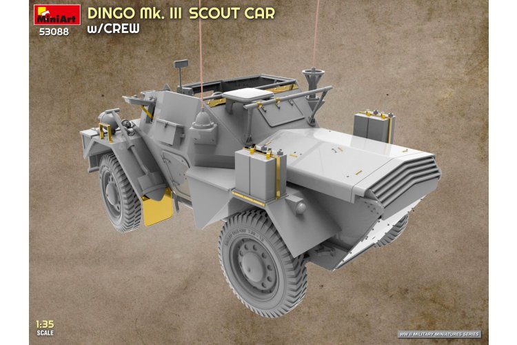 1:35 MiniArt 53088 Dingo Mk. III Scout Car met Bemanning WWII - Britse Pantserwagen - Min53088 11 - MIN53088