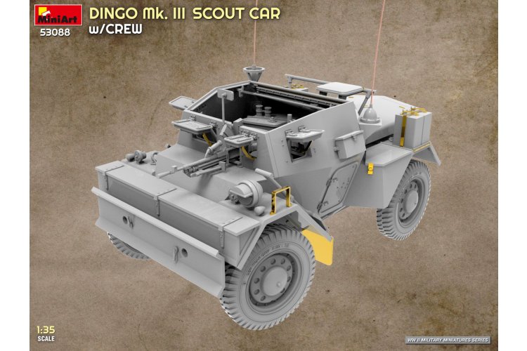 1:35 MiniArt 53088 Dingo Mk. III Scout Car met Bemanning WWII - Britse Pantserwagen - Min53088 12 - MIN53088
