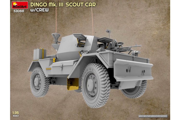 1:35 MiniArt 53088 Dingo Mk. III Scout Car met Bemanning WWII - Britse Pantserwagen - Min53088 13 - MIN53088