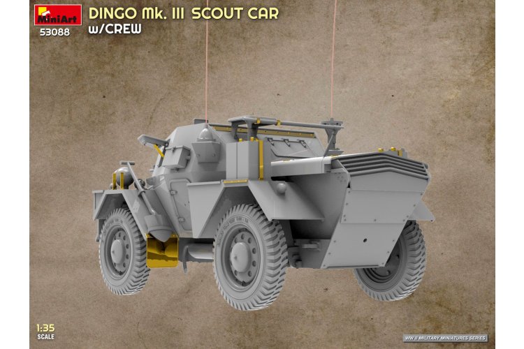 1:35 MiniArt 53088 Dingo Mk. III Scout Car met Bemanning WWII - Britse Pantserwagen - Min53088 15 - MIN53088