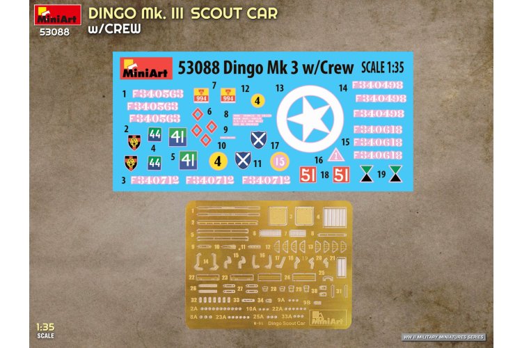 1:35 MiniArt 53088 Dingo Mk. III Scout Car met Bemanning WWII - Britse Pantserwagen - Min53088 2 - MIN53088