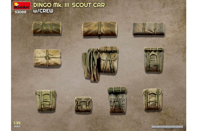 1:35 MiniArt 53088 Dingo Mk. III Scout Car met Bemanning WWII - Britse Pantserwagen - Min53088 3 - MIN53088