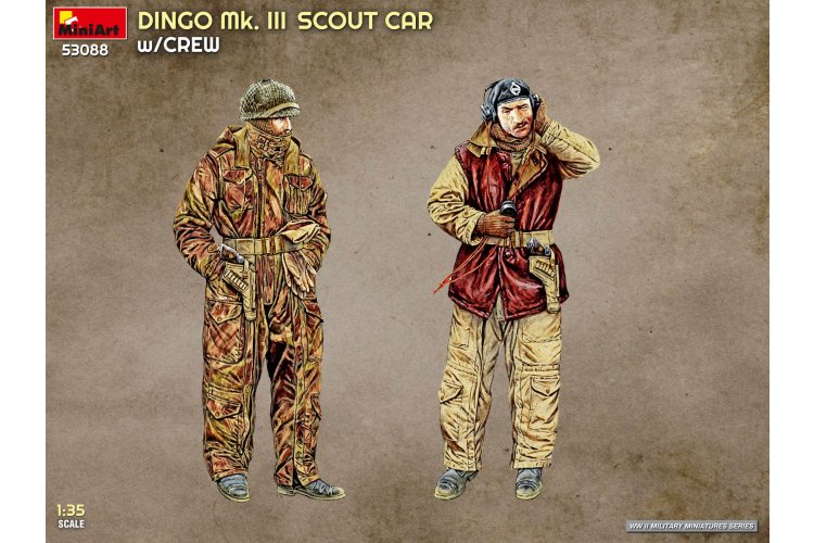 1:35 MiniArt 53088 Dingo Mk. III Scout Car met Bemanning WWII - Britse Pantserwagen - Min53088 4 - MIN53088