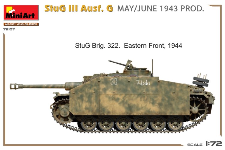 1:72 MiniArt 72107 Sturmgesch&uuml;tz III - StuG III Ausf. G - Mei/Juni 1943 Productie - Min72107 5 - MIN72107