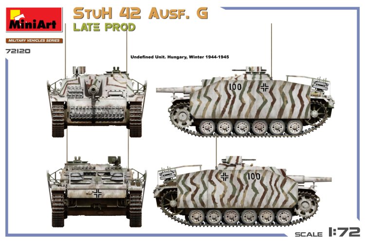 1:72 MiniArt 72120 StuH 42 Ausf. G Late Productie WWII - Duitse Aanvalshouwitser - Min72120 3 - MIN72120