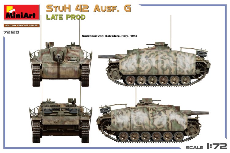 1:72 MiniArt 72120 StuH 42 Ausf. G Late Productie WWII - Duitse Aanvalshouwitser - Min72120 6 - MIN72120