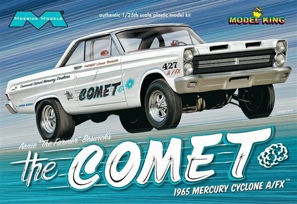 1:25 Moebius 1223 Arnie &ldquo;The Farmer&rdquo; Beswick&rsquo;s 1965 Mercury Comet Cyclone A/FX &ndash; The Comet &ndash; American Car - Moe1223 1b - MOE1223