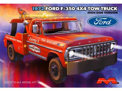 1:25 Moebius 2598 1972 F-350 4x4 High Side Tow Truck &ndash; American Recovery Truck - Moe2598 1 - MOE2598