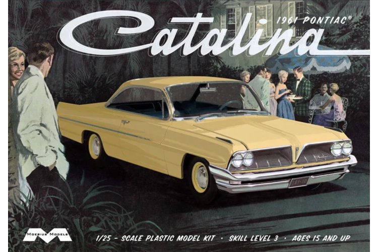 1:25 Moebius 2850 1961 Pontiac Catalina - American Car - Moe2850 - MOE2850