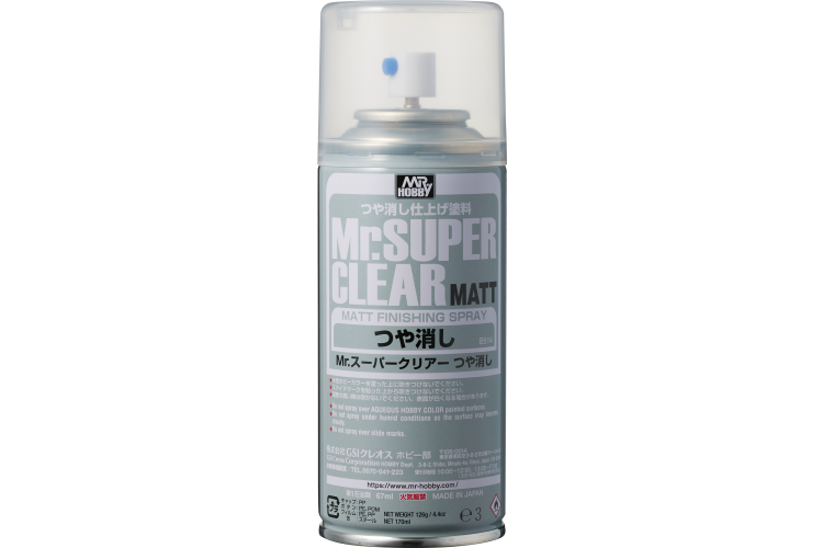 MR.Super Clear B-514 - Matt Varnish - Spray - 170 ml - Mrh b 514 1 - MRH-B-514