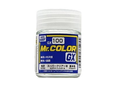 MR.Color GX-100 Super Clear III - Gloss Varnish - Lacquer - 18 ml - Mrh gx 100 1 - MRH-GX-100