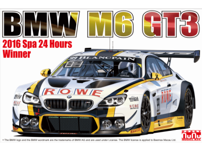 1:24 NuNu 24001 BMW M6 GT3 - 2016 Spa 24 Hours Winnaar - Raceauto - Nunu24001 1 - NUNU24001
