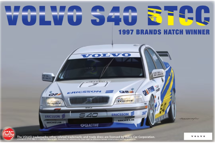 1:24 NuNu 24034 Volvo S40 BTCC - 1997 Brands Hatch Winner - Nunu24034 - NUNU24034