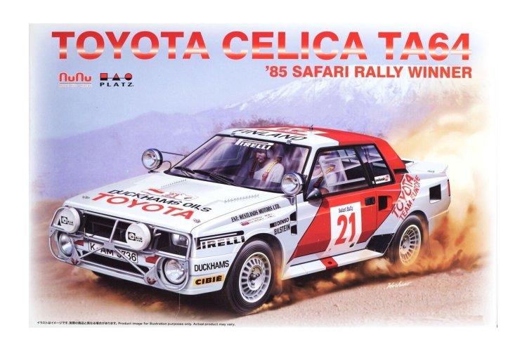 1:24 NuNu 24038 Toyota Celica TA64 - 85 Safari Rally Winner - Nunu24038 nunu toyota celica ta64 85 safari rally winner 124 24038 10 2 - NUNU24038