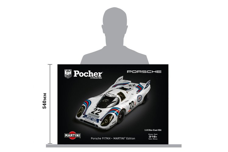 1:8 Pocher HK122F Porsche 917KH MARTINI Edition - Le Mans Winnaar - Raceauto - Pchk122f 7 - PCHK122F
