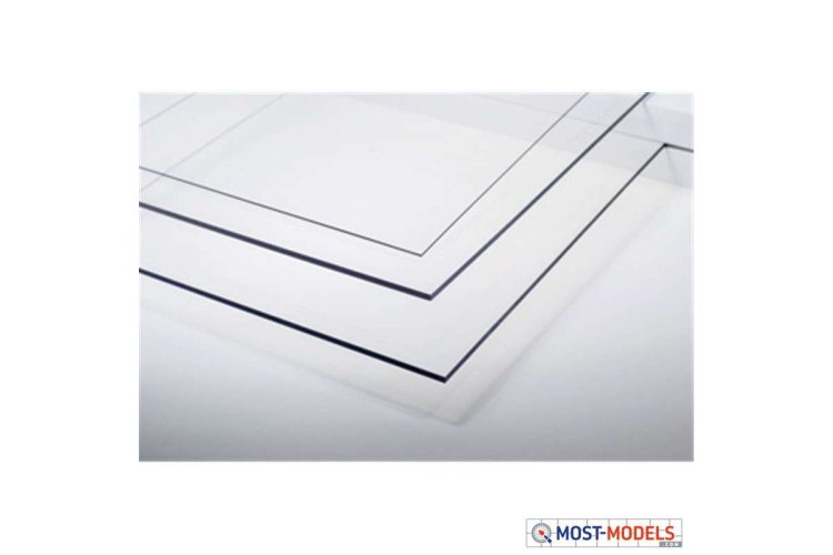 Raboesch 603-03 Polyester Sheet Clear 1,0mm Thick (194x320mm) - Raboesch clear 3 - RAB603-03-XS