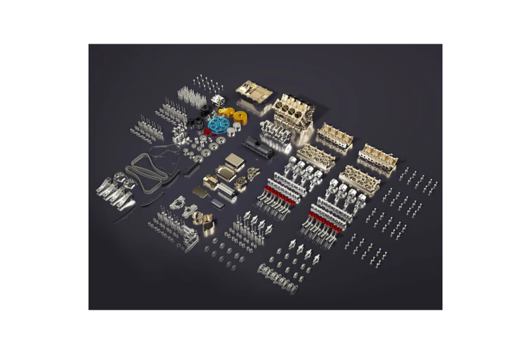 Revell 00449 Teching Working 8 Cylinder Engine Kit - Rev00449 - REV00449