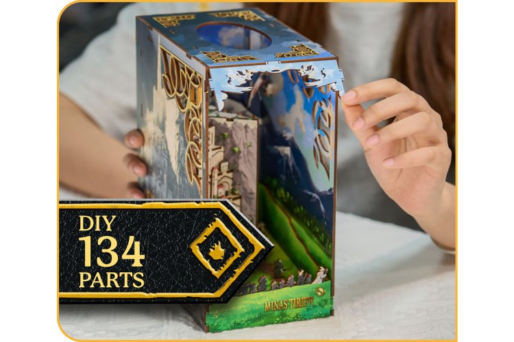 Revell 00536 Tiny Adventures - Lord of the Rings - Minas Tirith - Boekhoekje met LED Verlichting - 18x11x23cm - Rev00536 5 - REV00536