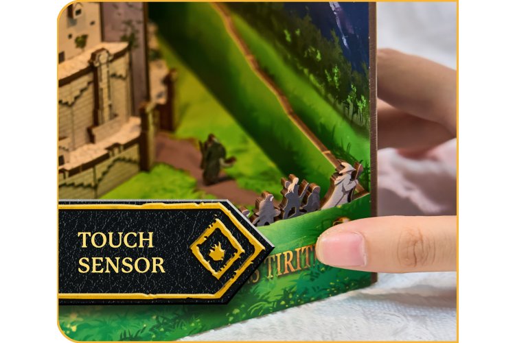 Revell 00536 Tiny Adventures - Lord of the Rings - Minas Tirith - Boekhoekje met LED Verlichting - 18x11x23cm - Rev00536 6 - REV00536