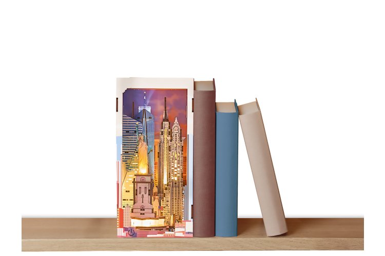 Revell 00540 Tiny Adventures &ndash; New York &ndash; Book Nook with LED Lighting &ndash; 18x11x23cm - Rev00540 5 - REV00540