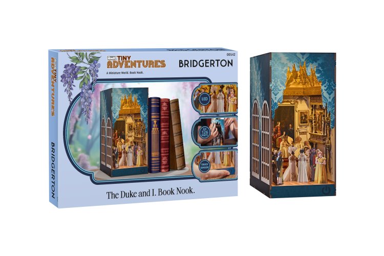Revell 00542 Tiny Adventures &ndash; Bridgerton &ldquo;The Duke and I&rdquo; &ndash; Book Nook with LED Lighting &ndash; 18x11x23cm - Rev00542 1 - REV00542