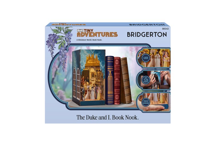 Revell 00542 Tiny Adventures &ndash; Bridgerton &ldquo;The Duke and I&rdquo; &ndash; Book Nook with LED Lighting &ndash; 18x11x23cm - Rev00542 11 - REV00542