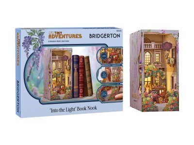 Revell 00543 Tiny Adventures &ndash; Bridgerton &ldquo;Into the Light&rdquo; &ndash; Book Nook with LED Lighting &ndash; 18x11x23cm - Rev00543 1 - REV00543