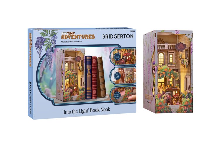 Revell 00543 Tiny Adventures &ndash; Bridgerton &ldquo;Into the Light&rdquo; &ndash; Book Nook with LED Lighting &ndash; 18x11x23cm - Rev00543 1 - REV00543