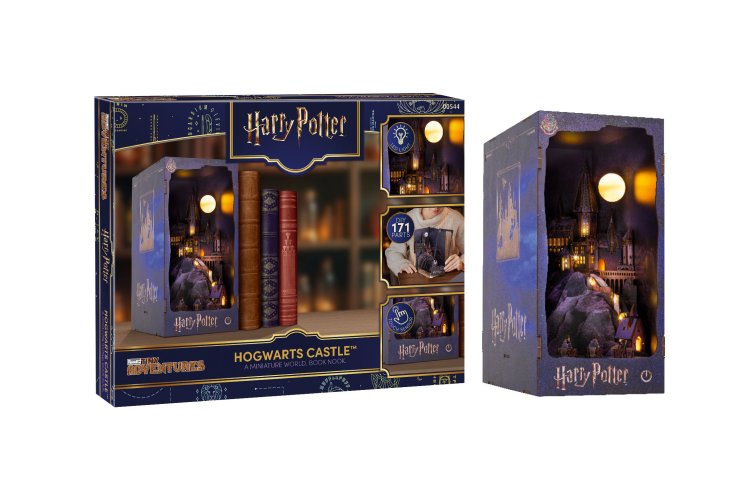 Revell 00544 Tiny Adventures - Harry Potter - Hogwarts Castle - Boekhoekje met LED-verlichting - 18 x 11 x 23 cm - Rev00544 1 - REV00544