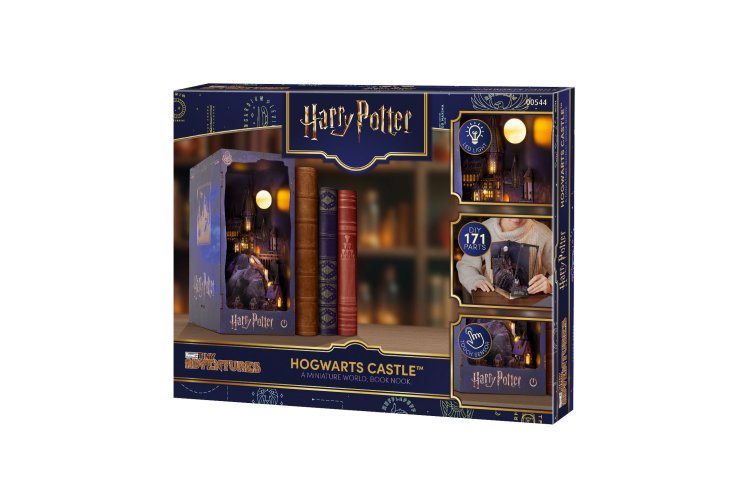 Revell 00544 Tiny Adventures - Harry Potter - Hogwarts Castle - Boekhoekje met LED-verlichting - 18 x 11 x 23 cm - Rev00544 19 - REV00544